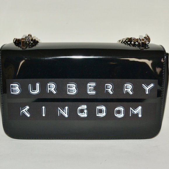 NWT BURBERRY LOLA PATENT LEATHER SHOULDER BAG - Picture 2 of 11